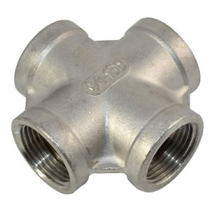 3/4 Inch Stainless Steel Pipe Fitting Cross