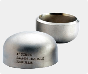 ASTM 12 Inch 316L Stainless Steel Caps