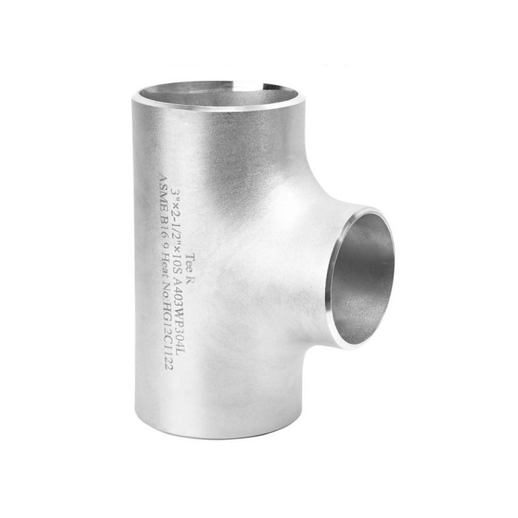 DN15-DN1200 Welded Equal Pipe Fitting Stainless Steel Tee