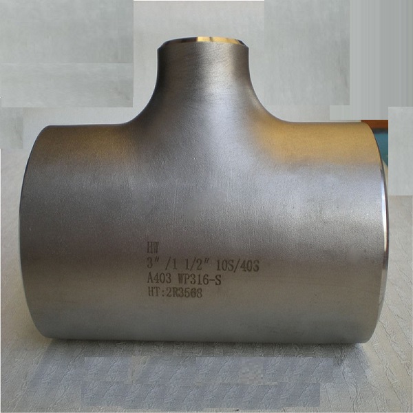 SS304 Pipe Fitting Bw Seamless Equal Stainless Steel Tee